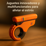 Fidget Slider Rotatorio 3D – Juguete Antiestrés de Dedo | Spinner Sensorial de Oficina y Escritorio para Aliviar Estrés y Ansiedad