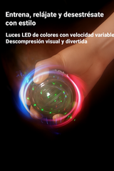 PowerBall Giroscópico Autoarranque – Fortalece Muñeca y Antebrazo | Esfera Antiestrés de Entrenamiento y Rehabilitación