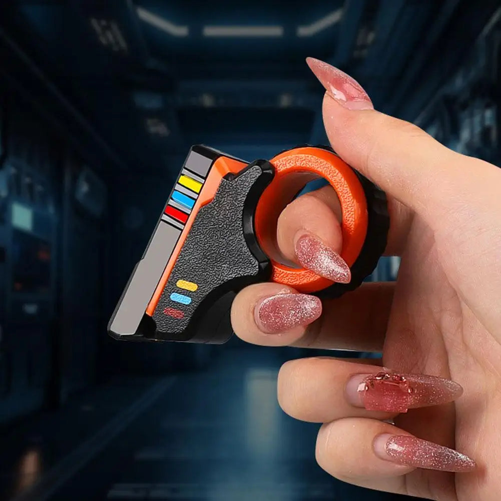 Fidget Slider Rotatorio 3D – Juguete Antiestrés de Dedo | Spinner Sensorial de Oficina y Escritorio para Aliviar Estrés y Ansiedad