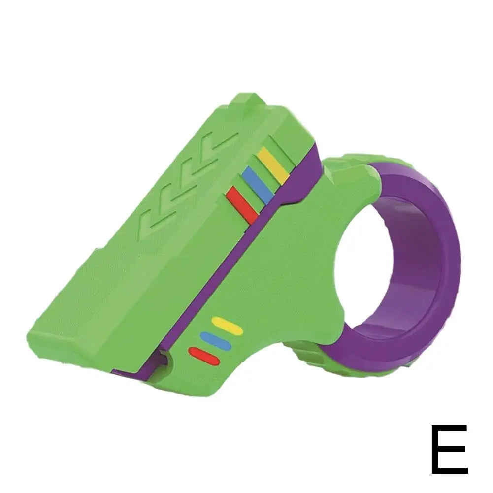 Fidget Slider Rotatorio 3D – Juguete Antiestrés de Dedo | Spinner Sensorial de Oficina y Escritorio para Aliviar Estrés y Ansiedad